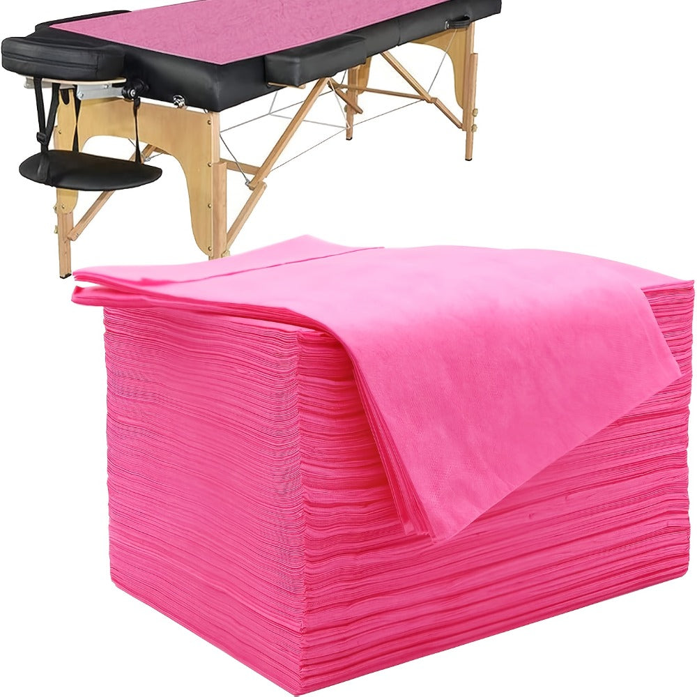 Disposable Massage Table Sheets 100-Pack Non-Woven Spa Bed Cover – Stain-Resistant Single-Use Table Liner for Massage Therapi