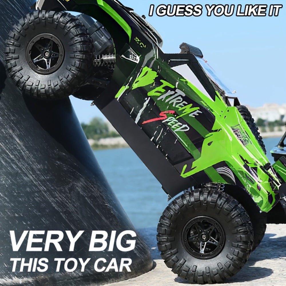 Remote Control Car, 4WD Climbing and Drift Truck with Full-Proportional Control, Mixed Color Body and Large Tires — image 1