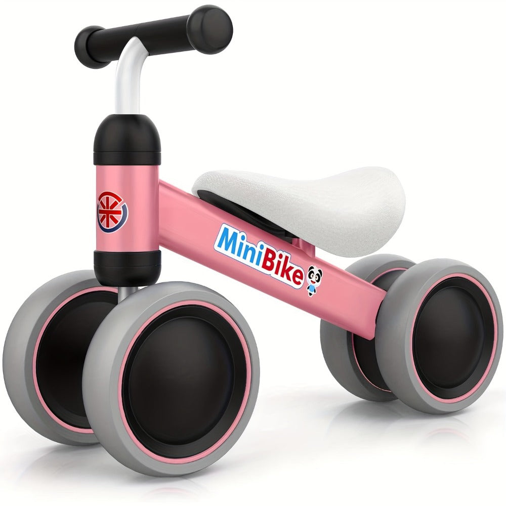 Baby Balance Bike for 1 Year Old Boys Girls No Pedal 4 Wheel Infant Toddler with the Listed Color, Size or Set Options for Ev