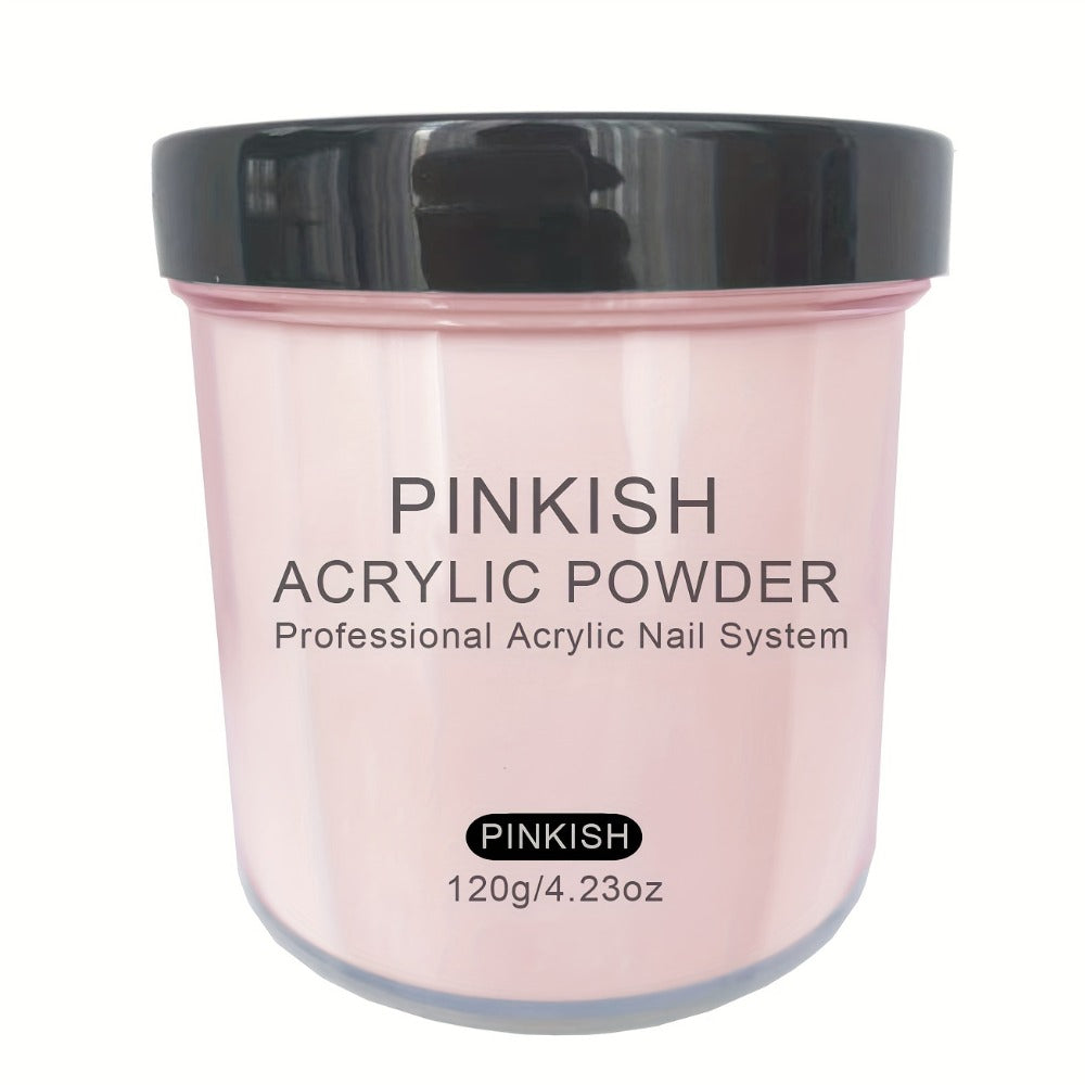 120g Acrylic Nail Powder Jar in Clear, Pinkish, Nude or White for Use with Compatible Acrylic Liquid — image 5