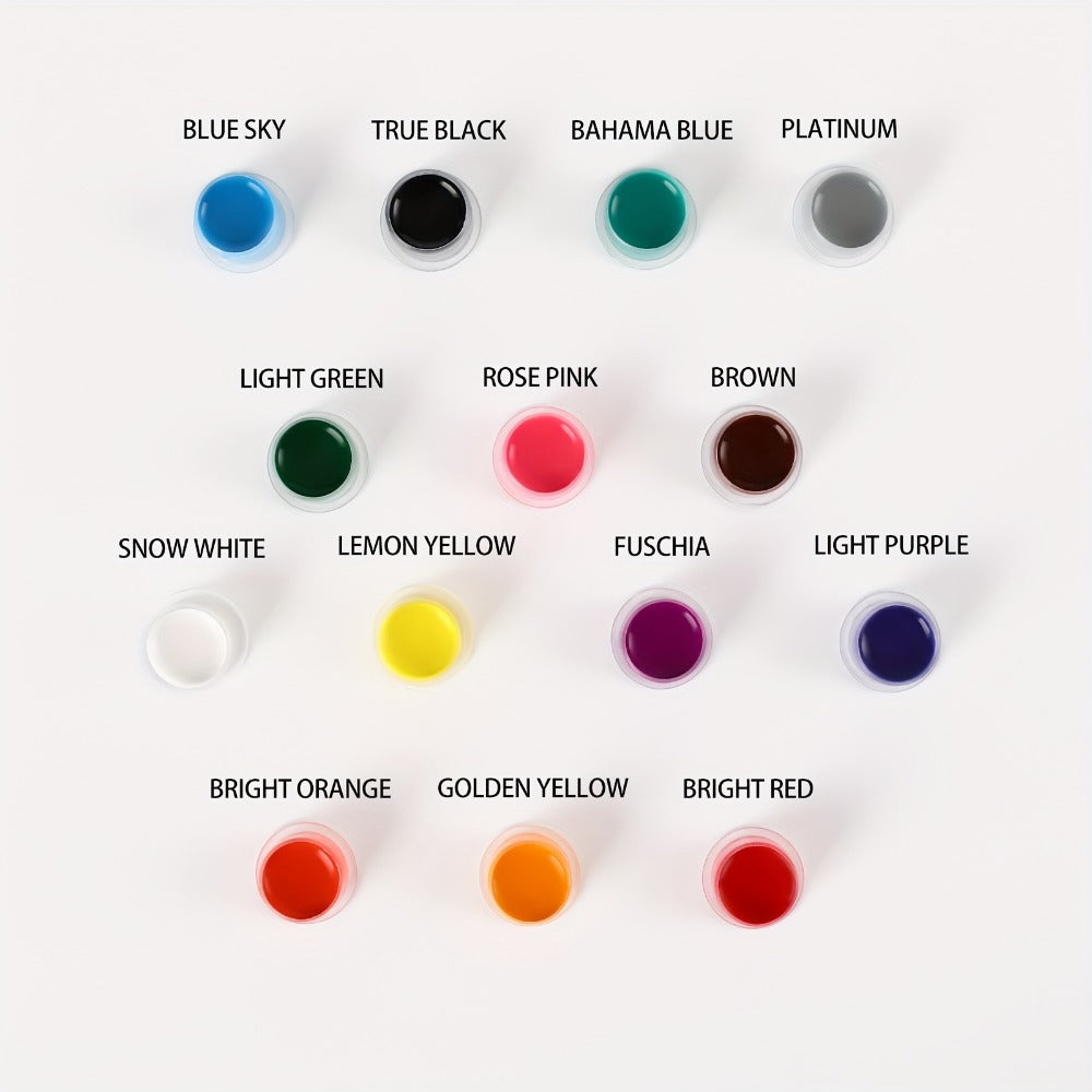 Tattoo Ink EIPTWH 14-Color Set with 15ml Bottles and One Complete Kit Configuration with Item-Specific Color, Capacity and Bo