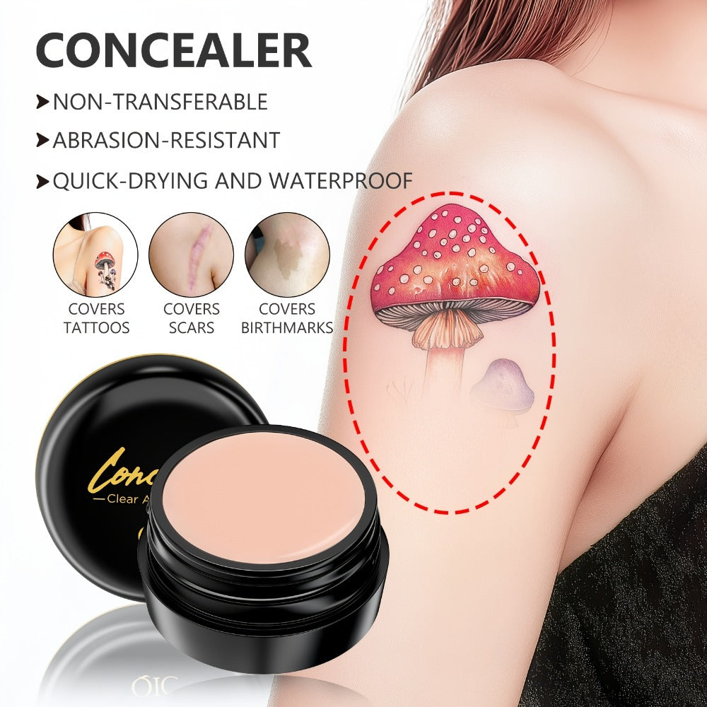 Concealer Cream Set 2pcs Full Coverage – Waterproof Matte Finish, Plant-Based Squalane, Buildable Coverage for Dark Spots — i
