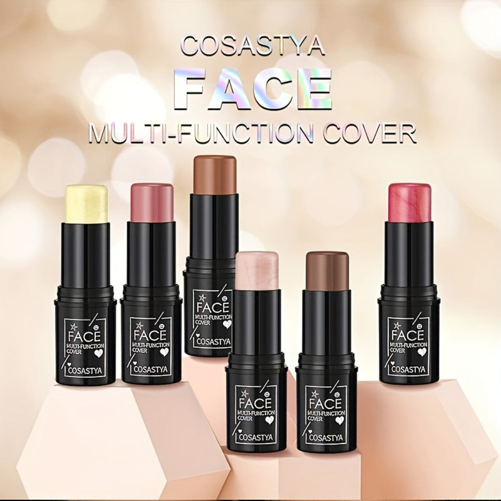 3-in-1 Makeup Stick Set 6pcs – Waterproof Blush Eye Shadow & Highlighter Stick, Long-Lasting Moisturizing Cream Formula — ima