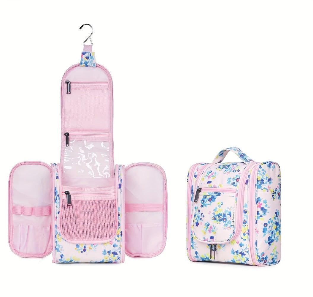 Toiletry Bag Hanging Large-Capacity Makeup Organizer with Hook, Multiple Compartments and 16 Print Options — image 35