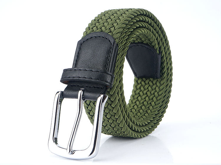 Canvas Elastic Stretch Belt Pin Buckle Canvas Belt