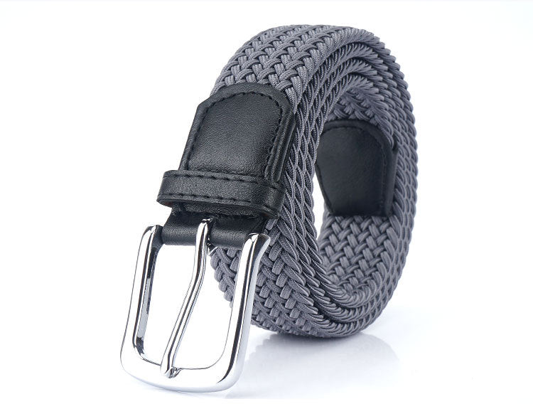 Canvas Elastic Stretch Belt Pin Buckle Canvas Belt