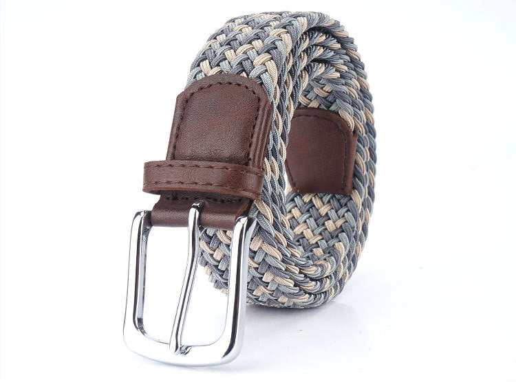 Canvas Elastic Stretch Belt Pin Buckle Canvas Belt