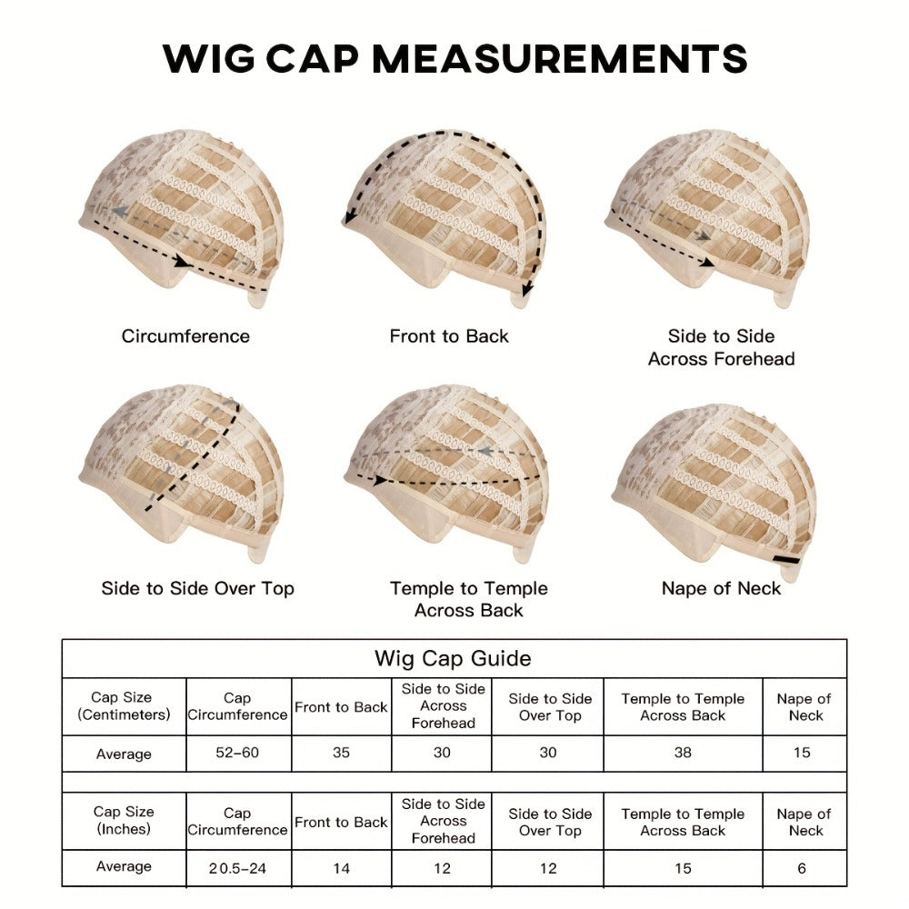 Synthetic Wig 14-Inch Golden Layered Straight Style with Full Bangs and Glueless Rose Net Cap — image 6