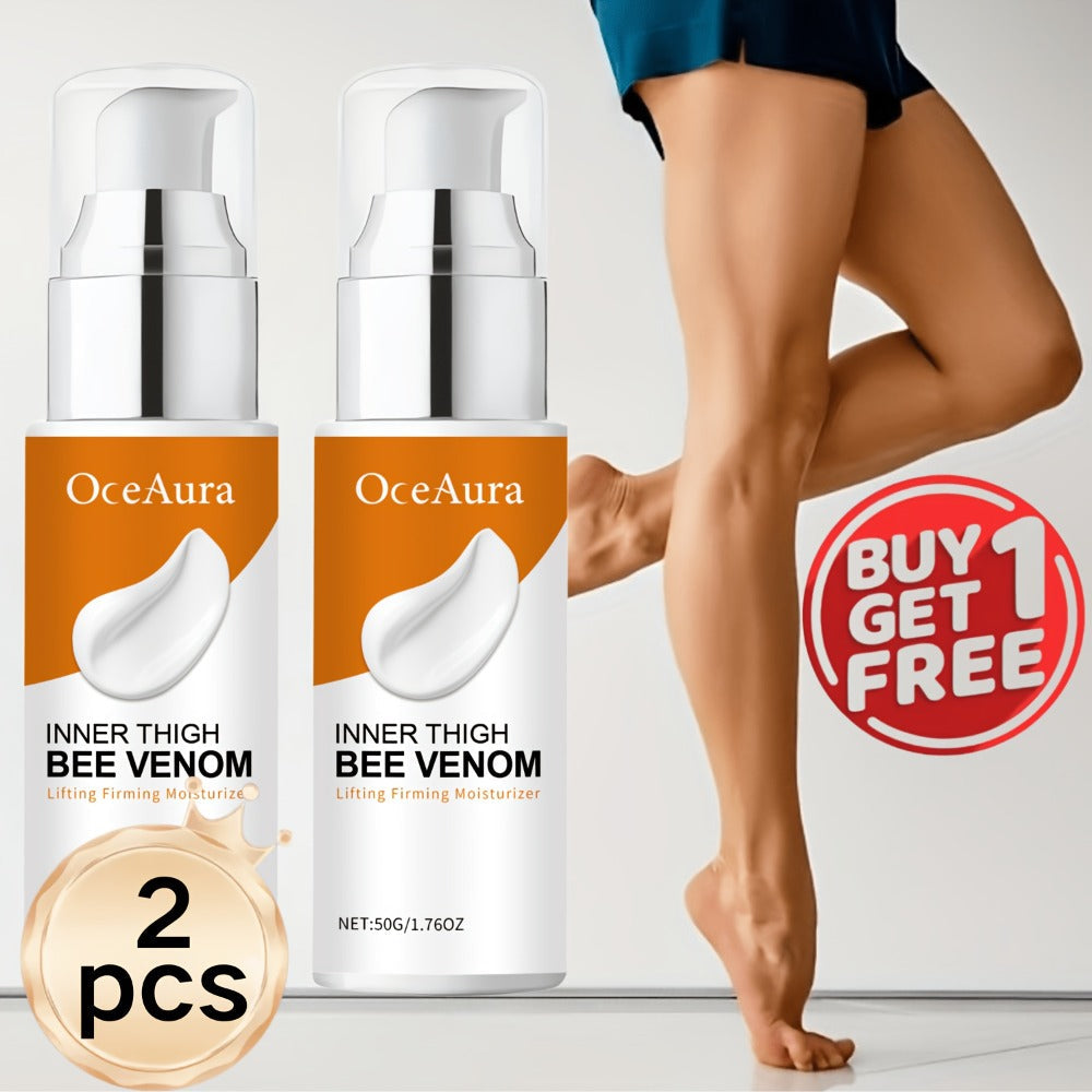 Body Cream OxeAura 50g Pump Bottles in Two- or Four-Piece Options with Bee Venom for Inner Thigh Application — image 9
