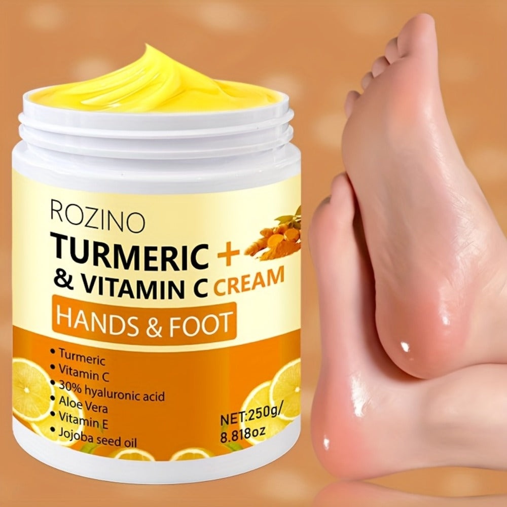 Turmeric Foot & Hand Cream 250g – Anti-Crack Deep Moisturizing Repair for Dry Cracked Heels, Elbows, Ankles & Knees — image 1
