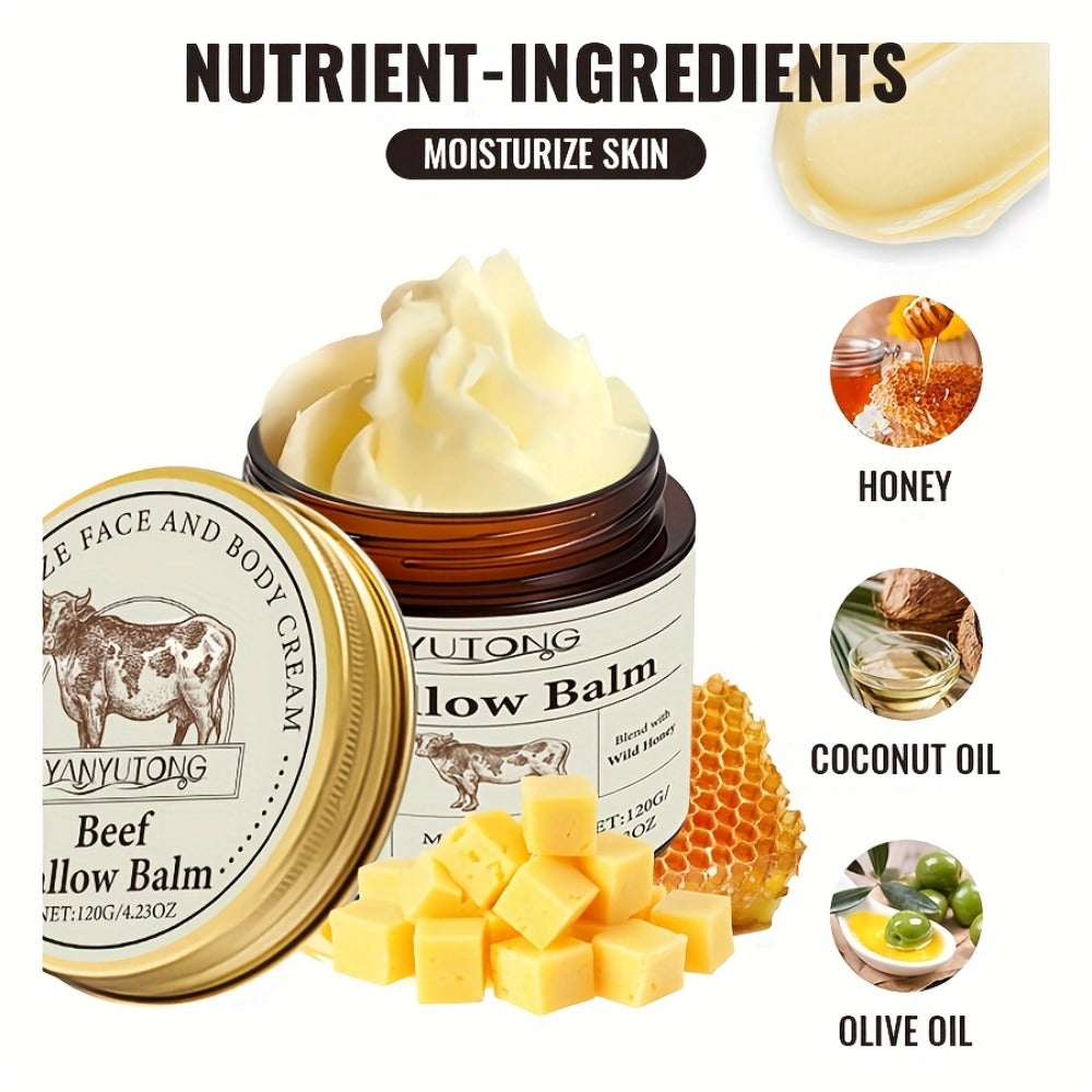 Vanilla Butter Body Cream 100% Natural Grass-Fed for Women Dry Rough Sensitive Skin Nourishing Face Body Lotion 120g — image 