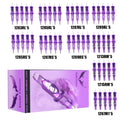 Mixed Tattoo Cartridge Needles 50pcs RL RS RM M1 Sterile Sealed EO Gas Sterilized for Temporary Body Art, Festivals and Costu