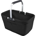 Foldable Insulated Picnic Tote Basket with Oxford Cloth Body, Aluminum Frame and Zippered Pocket — image 1