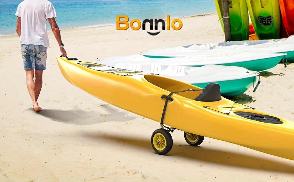 Kayak Cart Trolley Carrier Dolly, Canoe Paddle Board Boat Transport with 10-Inch Solid Wheels — image 12