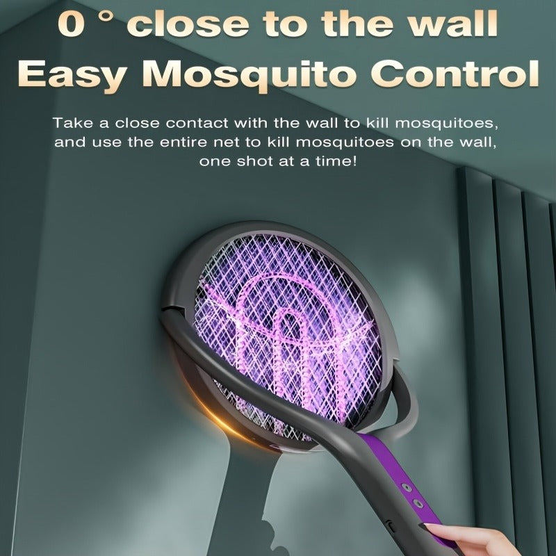 2-in-1 Mosquito Trap Lamp & Retractable Electric Fly Swatter Racket, USB Rechargeable Base — image 11
