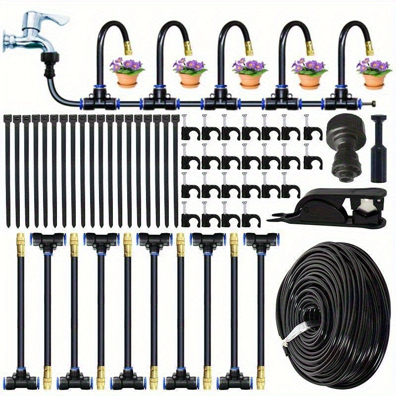 Drip Irrigation Kit Automatic Watering System Garden Sprinkler Misting Atomization Hose 5m, 20m — image 13