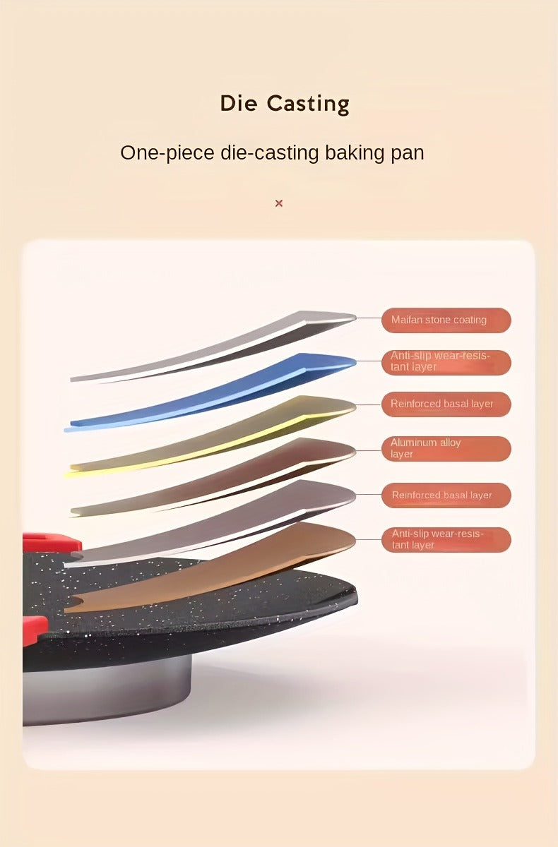 Smokeless Indoor Electric Grill Pan with Adjustable Temperature Control — image 12