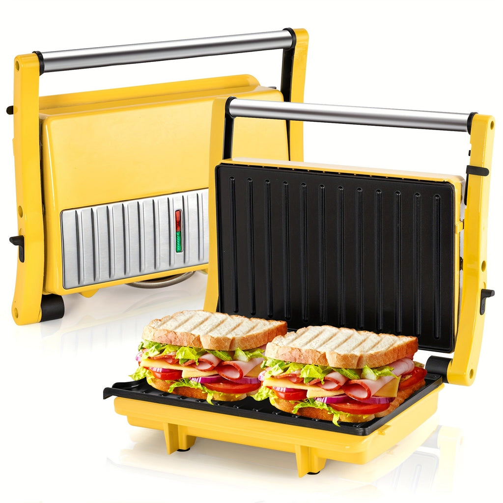 Sandwich Maker 3-in-1 Mini Indoor Grill & Panini Press, Non-Stick 180° Opening, Floating Hinge, 60-Min Timer — image 16