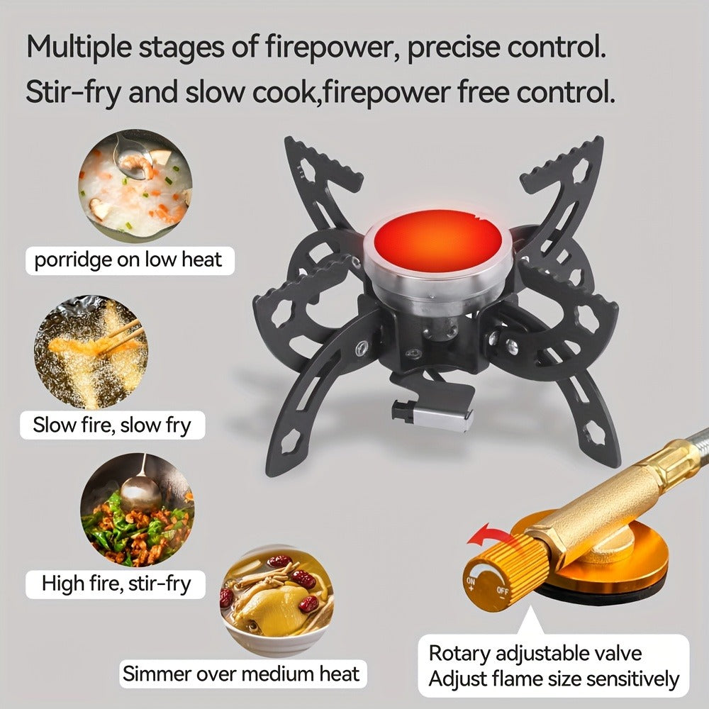 Infrared Camping Stove REDSUN FD1/FD3, 3.0kW Windproof Portable Gas Stove with Collapsible Stand & EVA Case — image 12