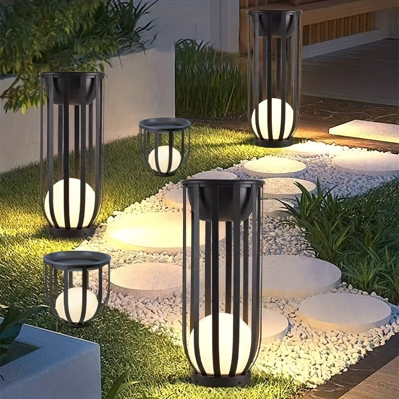 Solar Garden Light Table or Floor Lamp with Short and Tall Options, Solar Panel and Remote-Control Layout — image 11