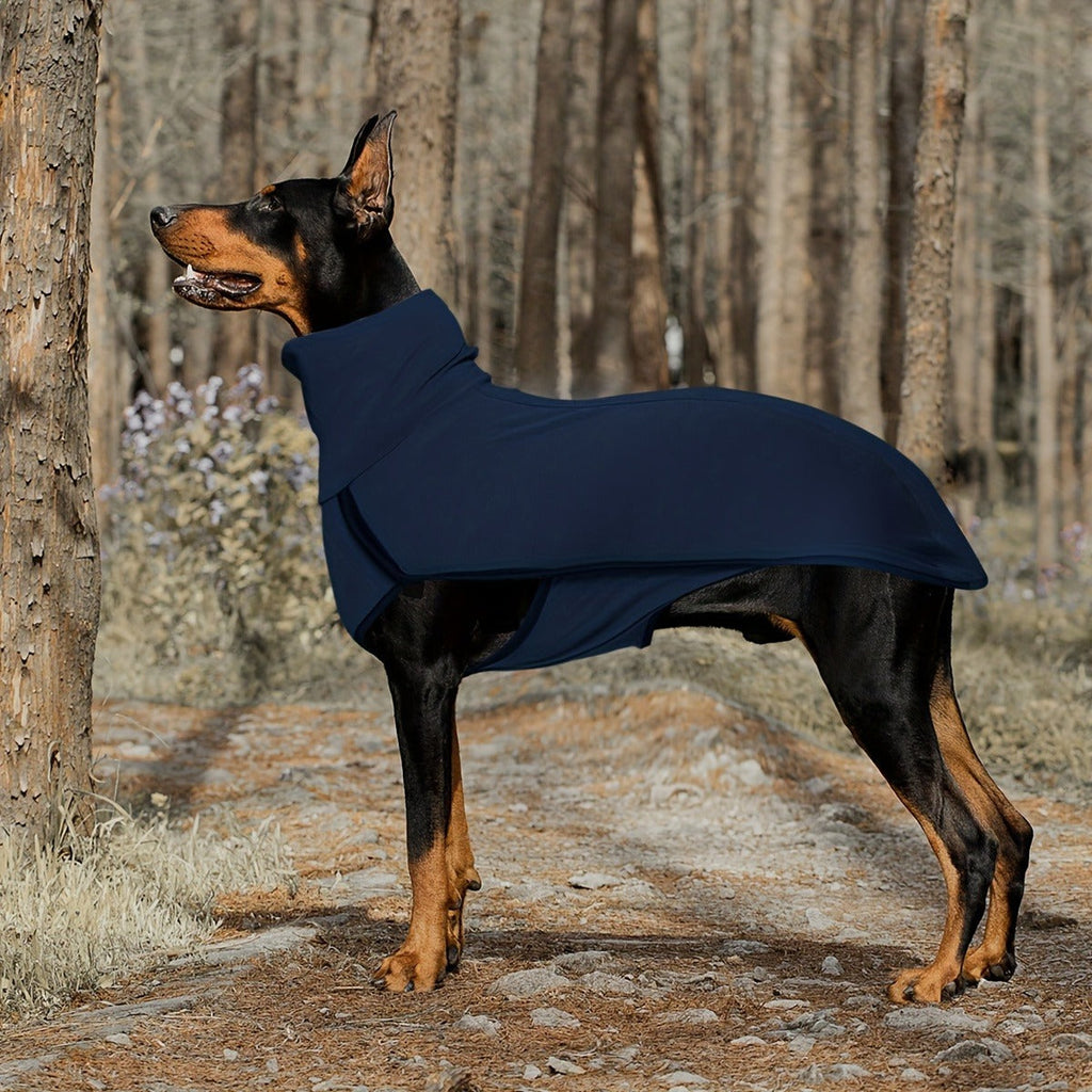High-Neck Pullover Dog Coat in Burgundy, Navy or Fern Green with Selected XL Through 4XL Sizes — image 16