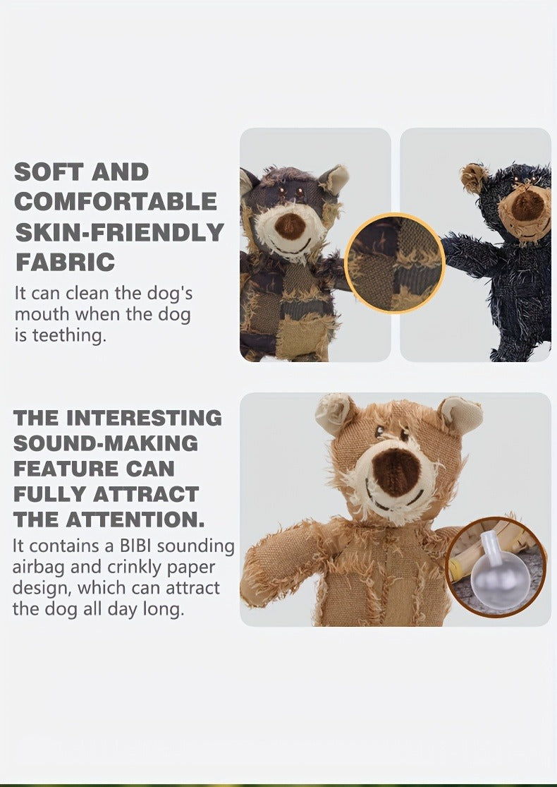 Dog Toys Six-Piece Stuffless Soft Plush Assortment for Small, Medium and Large Dogs and Puppies — image 7