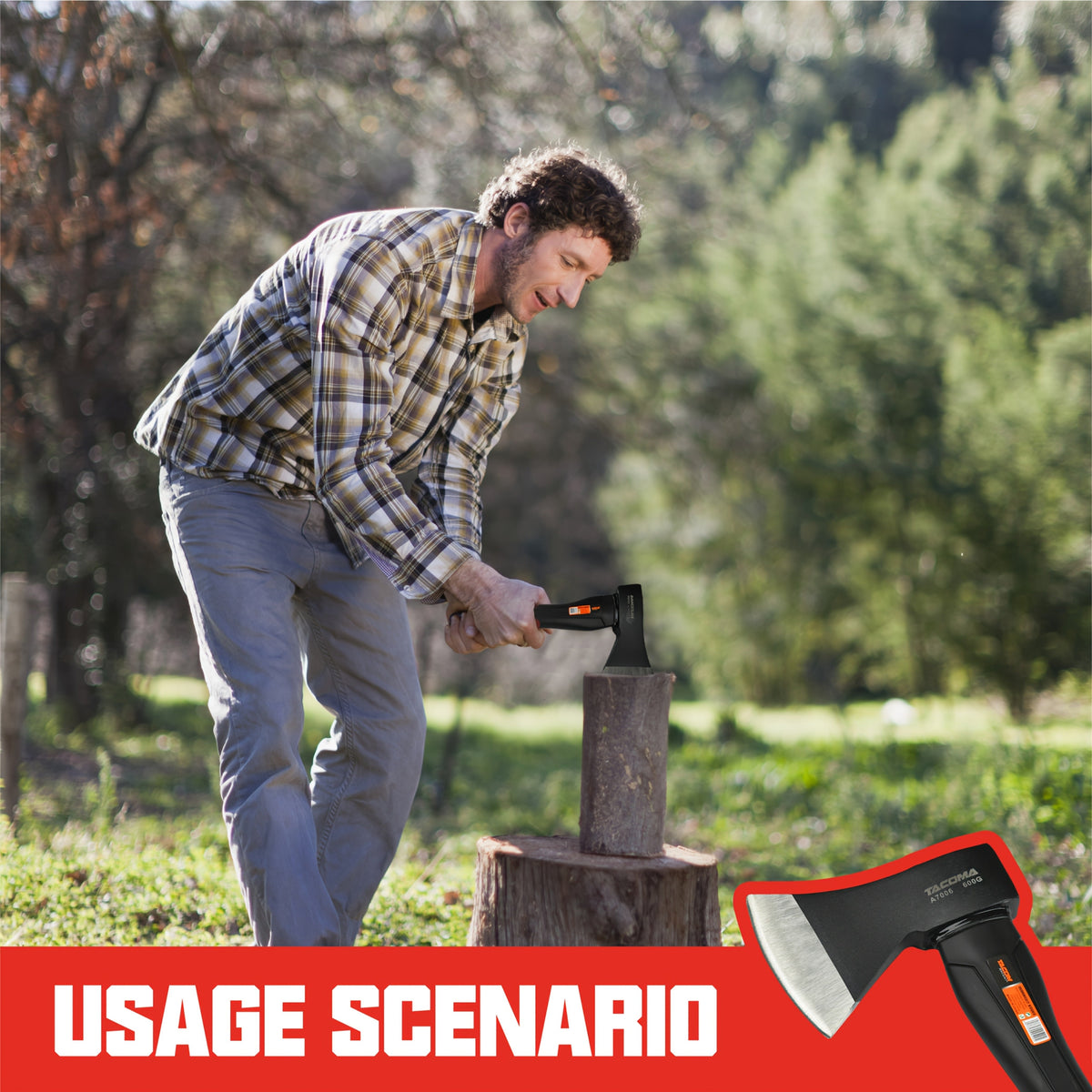 Camping Hatchet with Fiberglass Shock-Absorbing Handle (10-Inch) — image 9