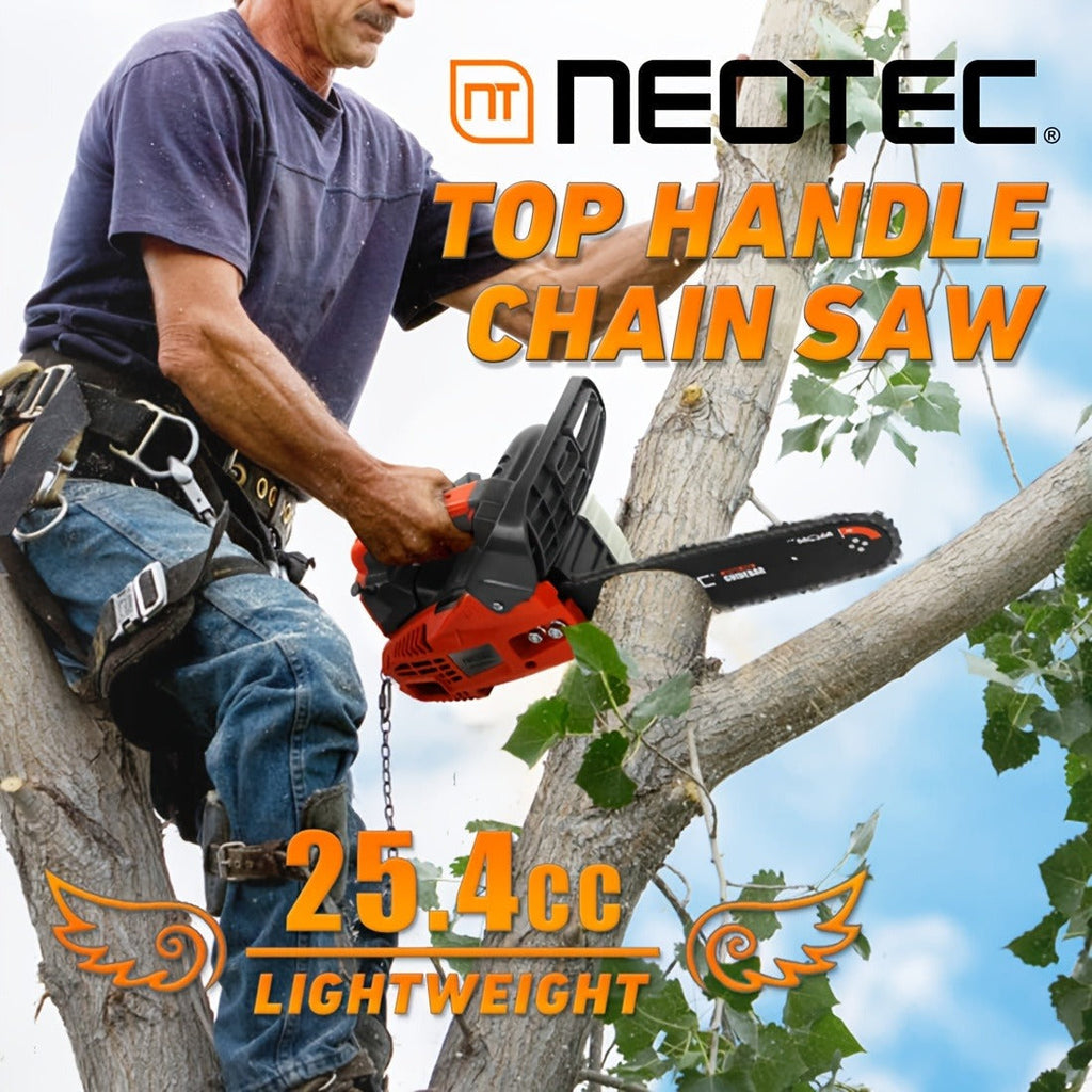 25.4CC 12-Inch Top-Handle Gas Chainsaw with Two-Stroke Engine and Pictured Accessory Group — image 12
