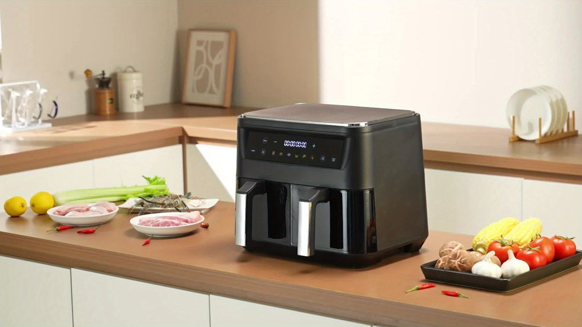 10Qt Dual-Basket Air Fryer with Two Viewing Windows, Sync Controls, Touch Panel and 50 Paper Liners — image 12