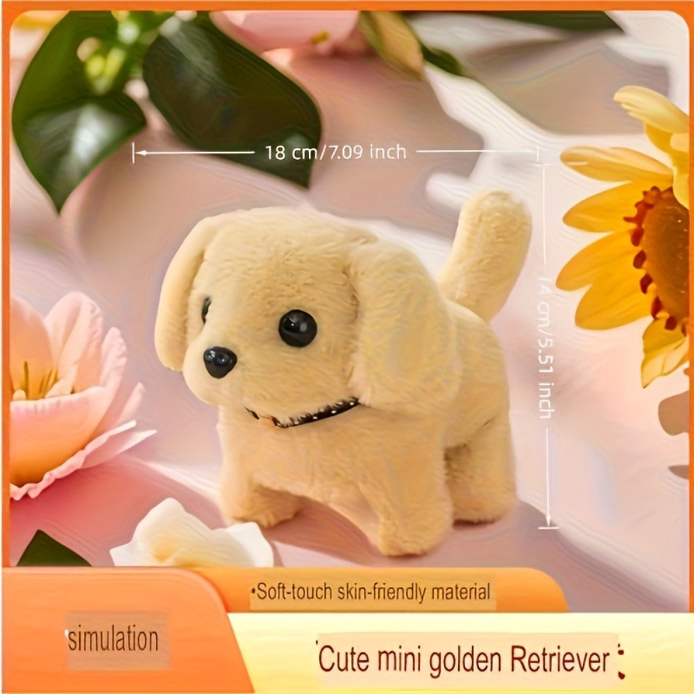 Plush Electric Puppy Toy That Walks & Barks, Interactive Electronic Pet with Plush & Gift Box, Parent-Child Companion — image