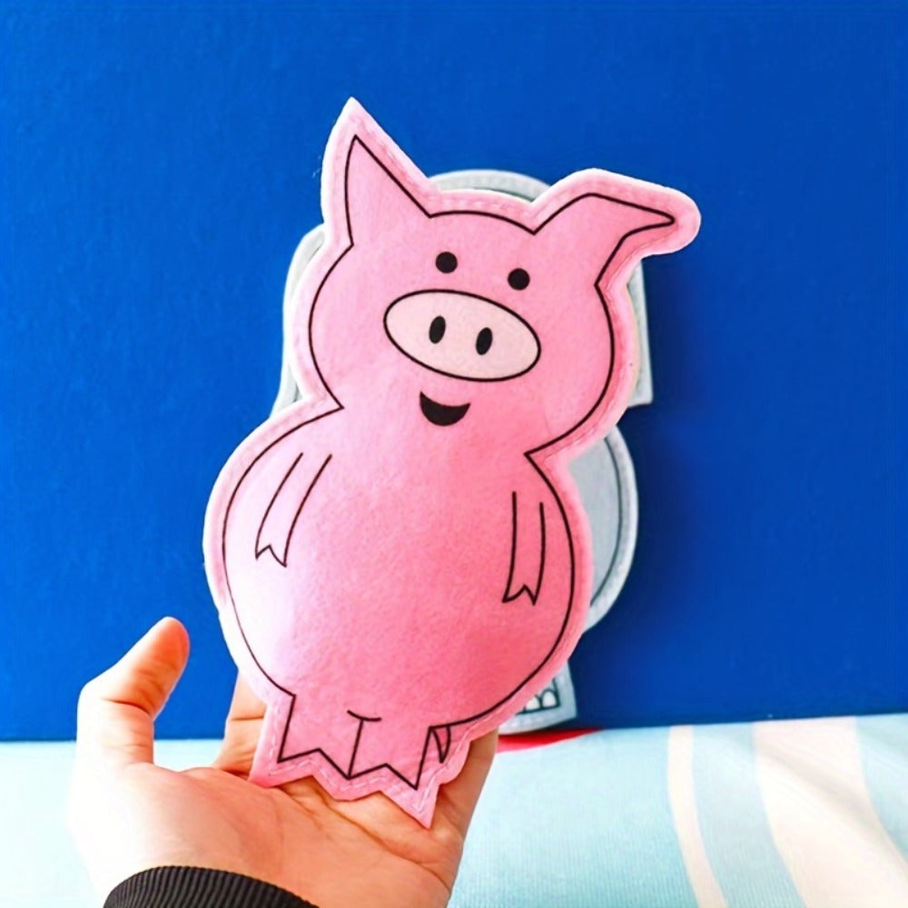 Elephant and Piggie Hand Puppets Plush Stuffed Animal Props for Storytelling, Classroom Teaching & Role Play — image 15