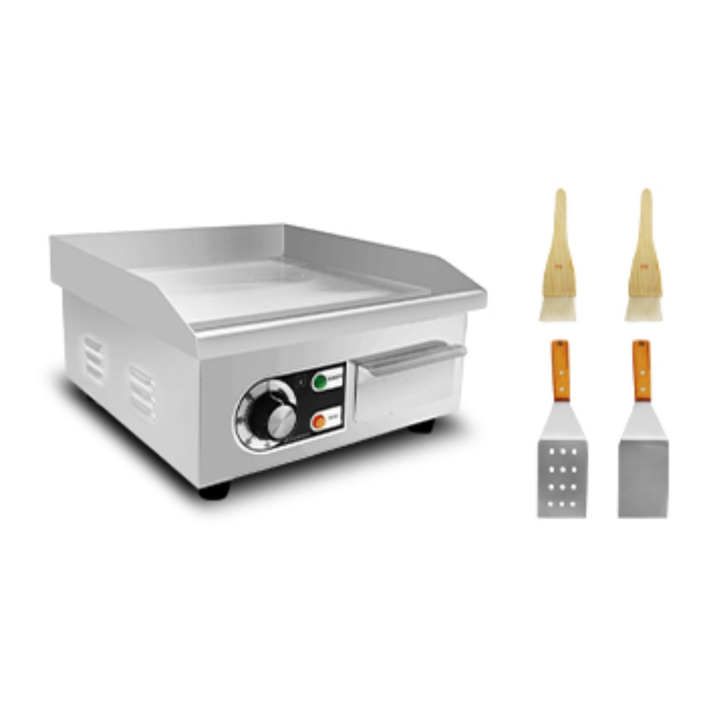 Electric Flat Top Grill 14"/22", Commercial Teppanyaki Griddle, Non-Stick Cast Iron Cooking Surface — image 19