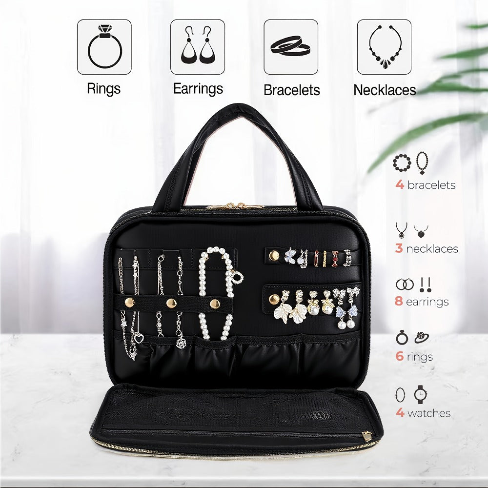 Hanging Travel Toiletry Bag Large Capacity for Full-Size Products Waterproof Cosmetic Organizer with Hook — image 7