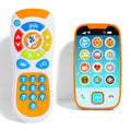 Baby Smartphone & Remote Control Toy Set with Horse, Pretend Play Phone with Music, Sound Effects & Learning Features — image