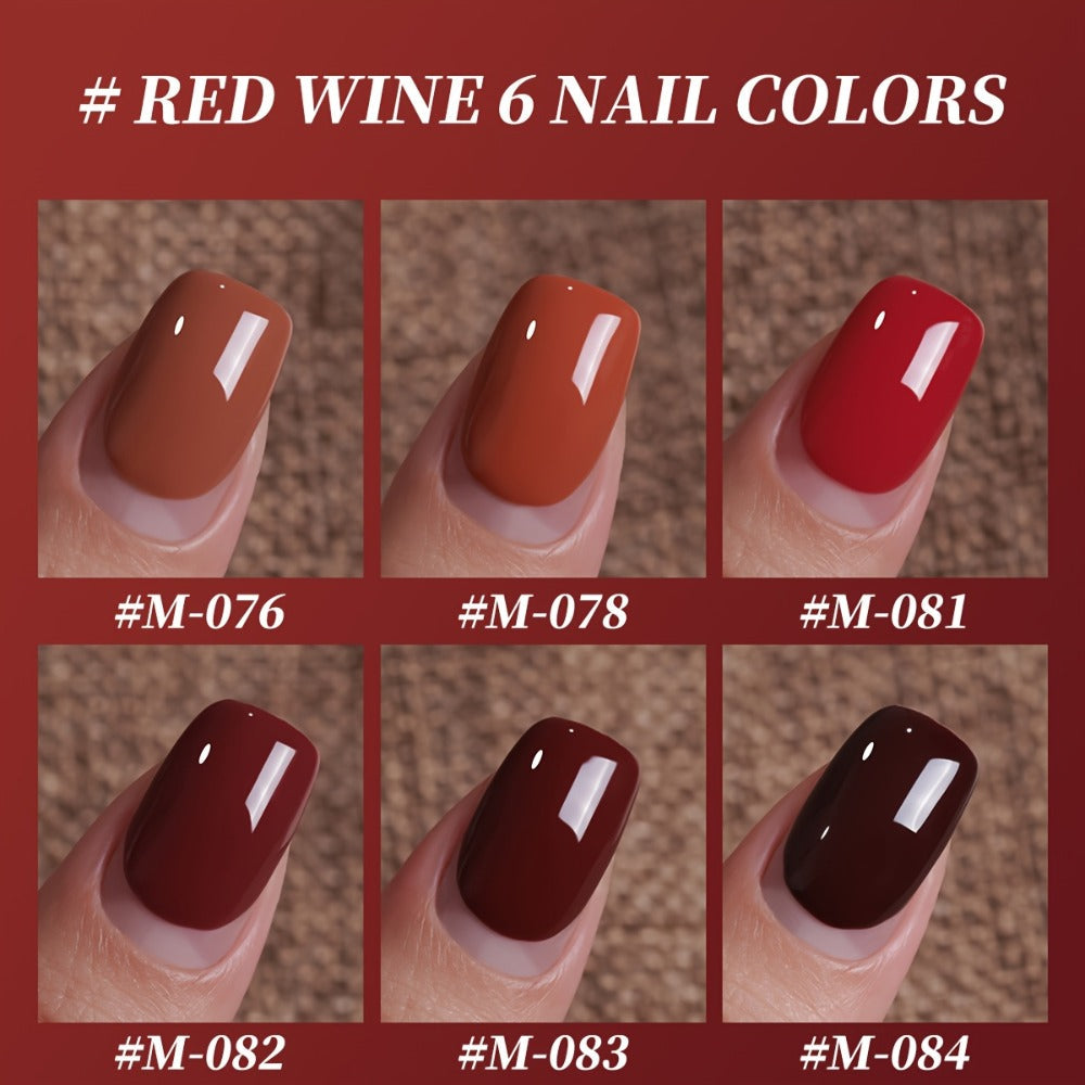 Gel Nail Polish Set with XEIJAYI Label, 6 Nude Pink Jelly Colors in Shades 76, 78 and 81 to 84 — image 10