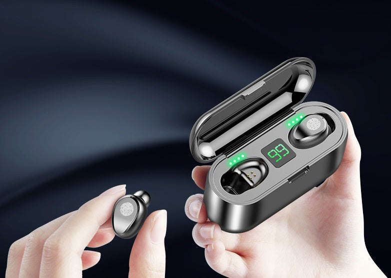 Wireless Bluetooth Earphone with 2000mAh Charging Case & LED Display