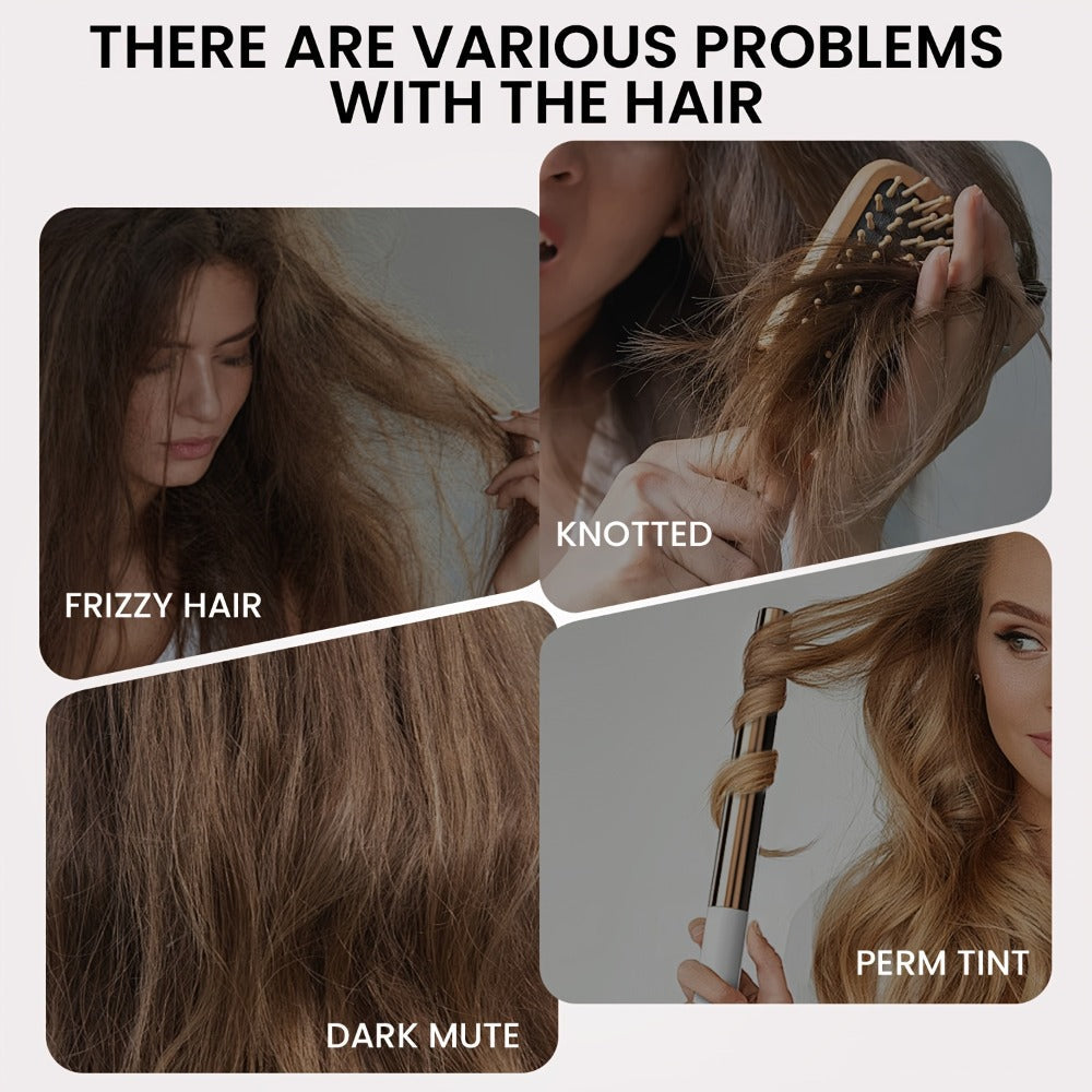Keratin Biotin Leave-In Conditioner 6.76oz, Anti-Frizz Detangler with Argan Oil & Plant Extracts — image 2