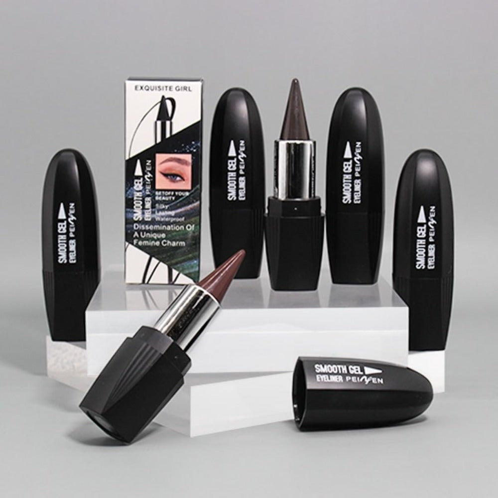 Six-Color Twist-Up Cream Liner Set for Makeup in Brown, Black and Red-Brown Shades with 3g Sticks — image 5