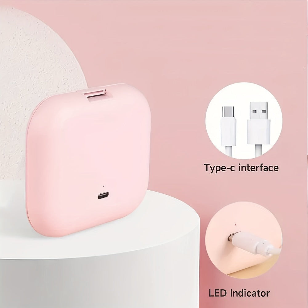 Foldable LED Makeup Mirror Double-Sided 1X 2X Magnification – Handheld Lighted Mirror, for Makeup, Travel and Everyday Vanity