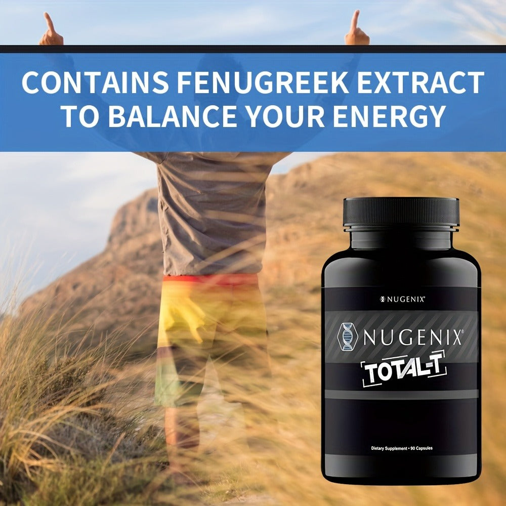 Total-T Testosterone Booster for Men, Daily Vitality & Hormone Support Capsules, Natural Energy, Strength — image 4