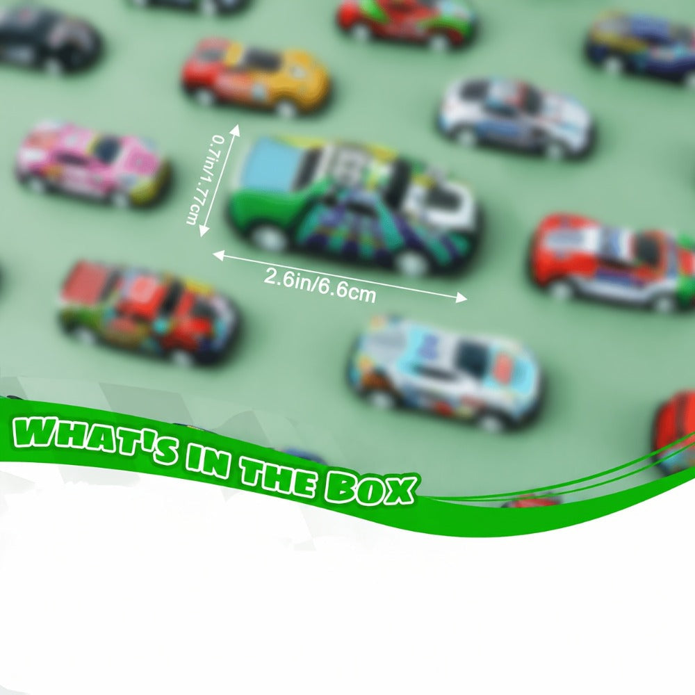 Pull Back Cars Bulk 72 Pack, Mini Race Cars Pull Back and Go Toy Vehicles for Kids Birthday Party Favors — image 2