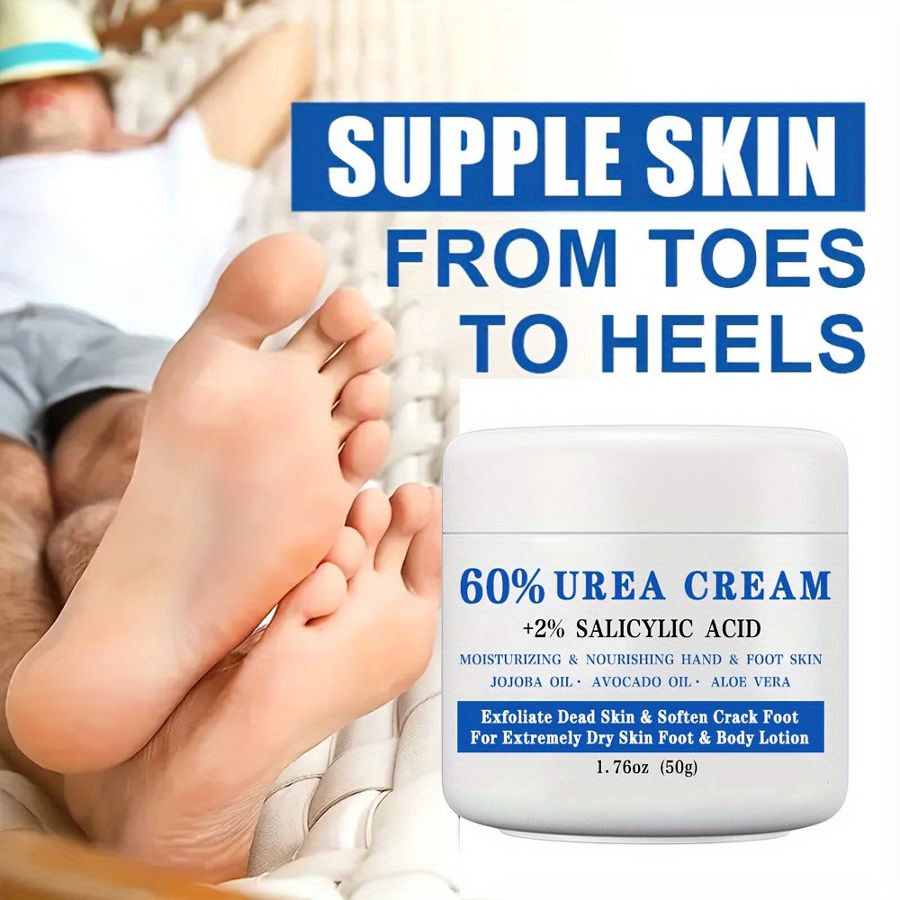 50g Jar of 60% Urea and 2% Salicylic Acid Foot Cream with Jojoba, Avocado and Aloe Labeling — image 7