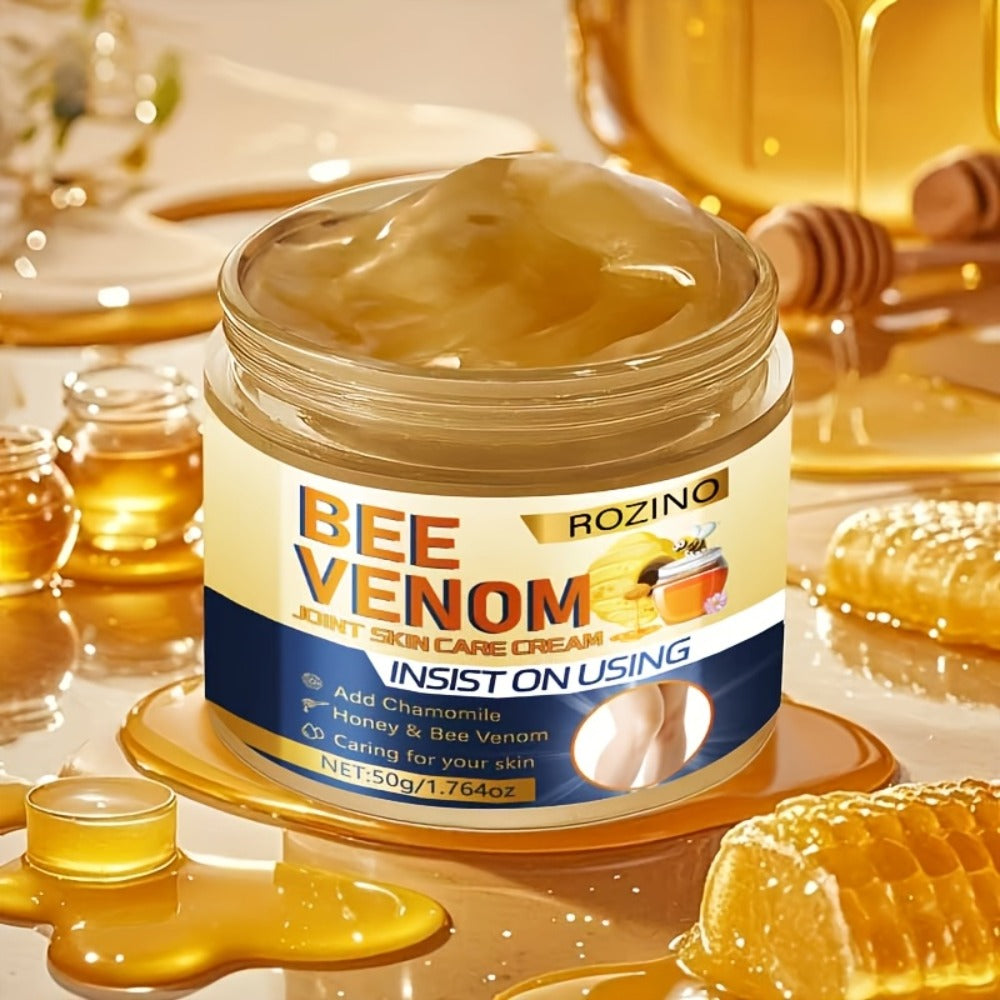 Bee Venom Cream for Joint & Skin Care 3 Pcs 50g Each – Moisturizing Brightening Body Cream with Vitamin C for Dry Rough Skin 