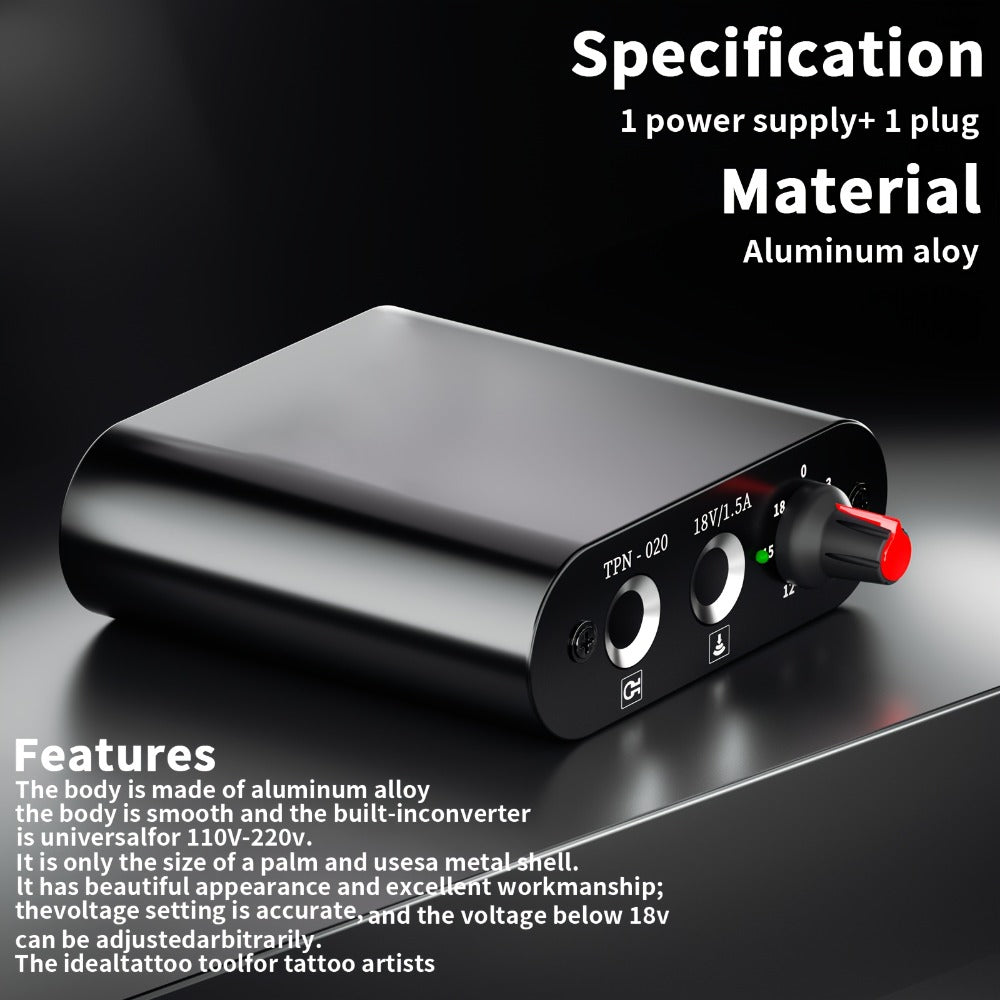 POSEIDON BT18-XH Tattoo Kit with Rotary Pen, Wired Power Supply, Foot Pedal, 10 Cartridges and 6 Inks — image 5