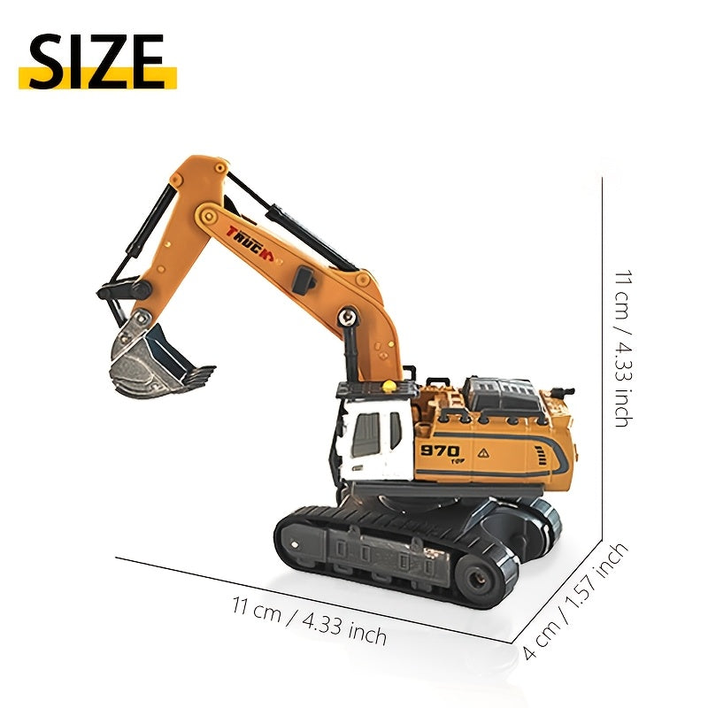 RC Excavator 120-Minute Battery Life Metal Shovel LED Lights with the Listed Color, Size or Set Options for Everyday Use — im