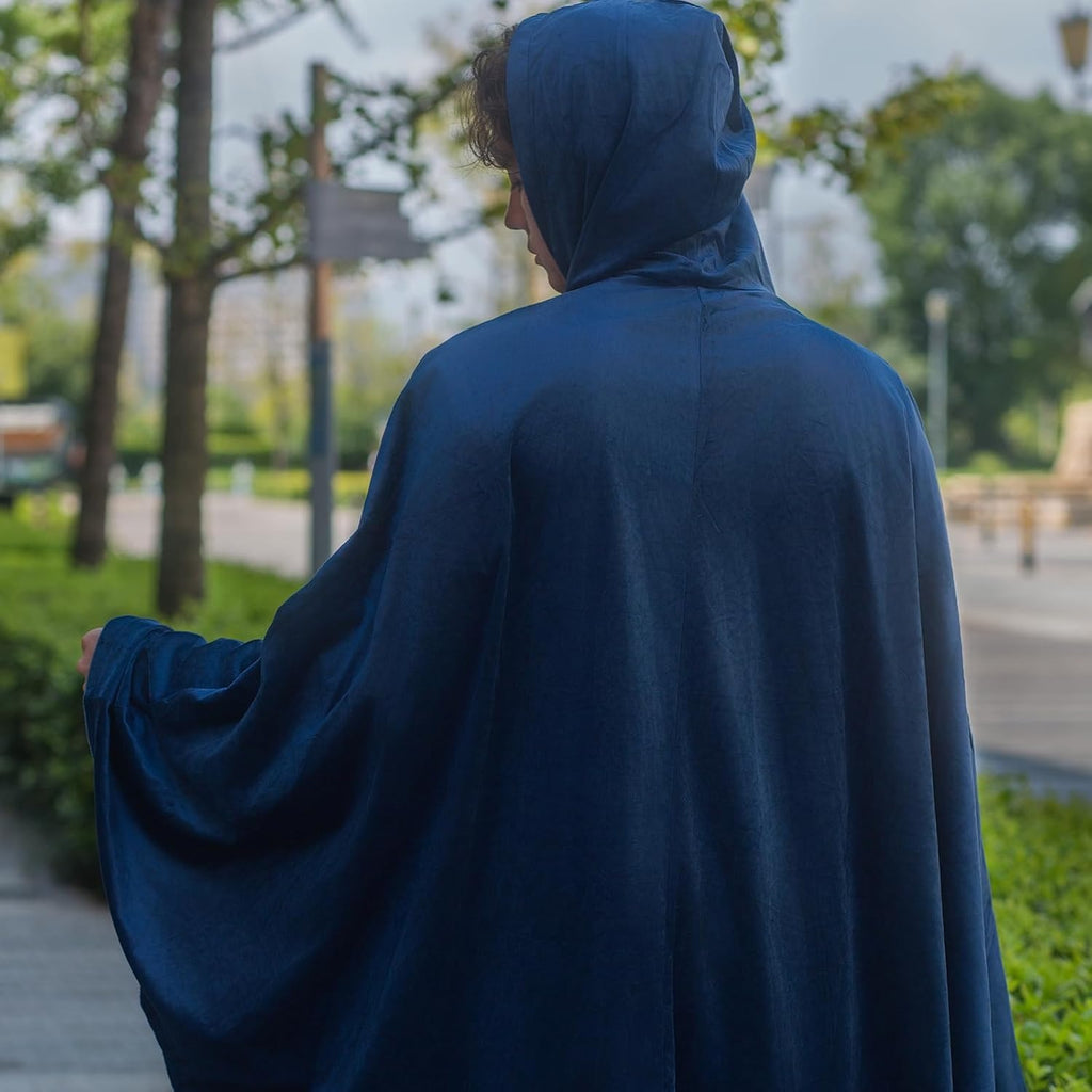 Men's Velvet Cloak With Hood