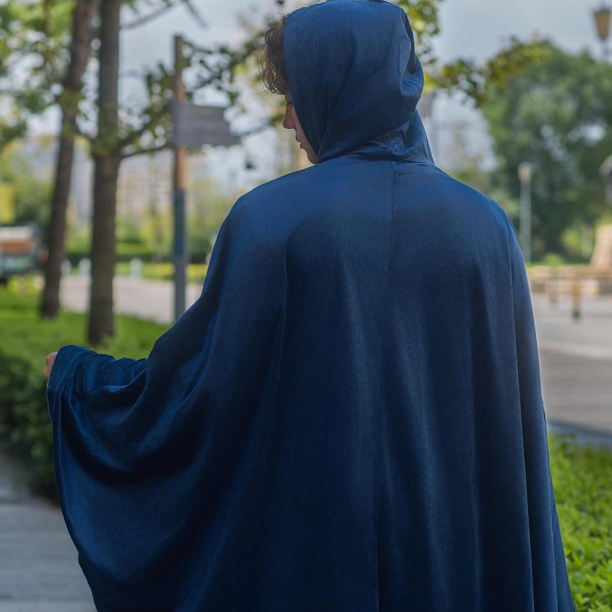 Men's Velvet Cloak With Hood
