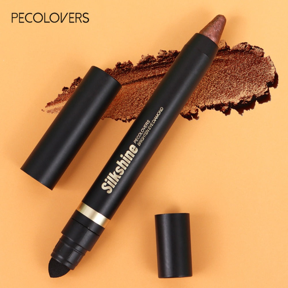Metallic Eyeshadow Stick Set 9pcs Waterproof Long-Lasting Eye Makeup Kit – Shimmer Crayon Eye Brightener Highlighter & Eyelin