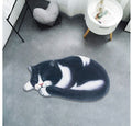 Cartoon cat floor mat bathroom bathroom kitchen absorbent anti-slip mat door mat foyer bedroom carpet without lint