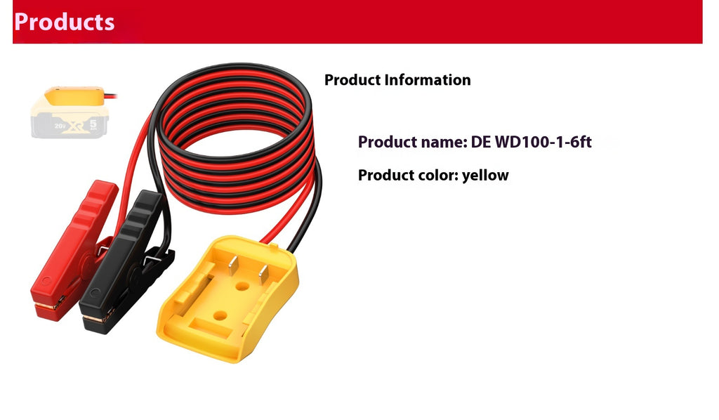 Portable Start Cable Car Auxiliary Starter